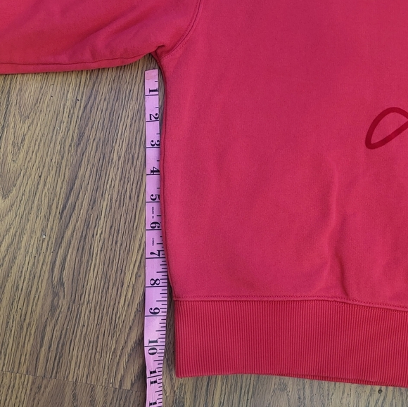 Lisa Eldridge Cropped Long Sleeve Womens Sweater Red Medium - Picture 8 of 12